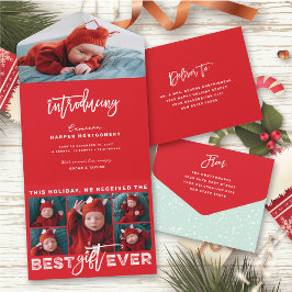 Bestes Geschenk für jeden 6 Foto Geburtstag Ankünd All In One Einladung