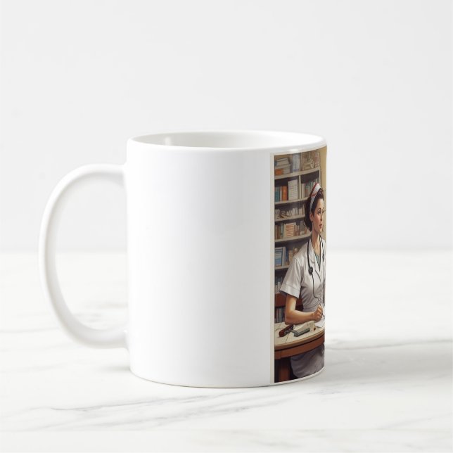 Bestes Geschenk für Krankenschwestern - Inspirativ Kaffeetasse (Links)