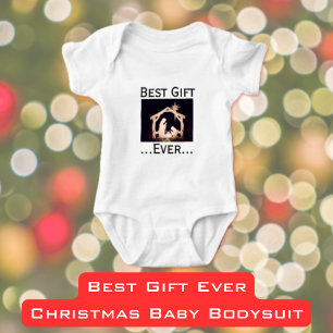 Bestes Geschenk je - Krippe passt Weihnachten Baby Strampler