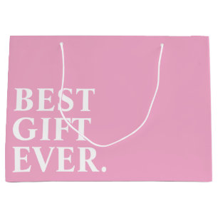 BESTES GESCHENK JE PERSONALISIERTER TEXT EINFACH S GROßE GESCHENKTÜTE