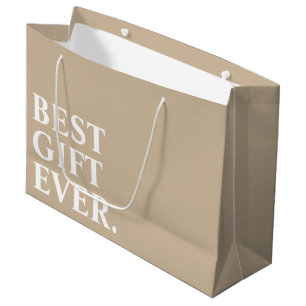 BESTES GESCHENK JE PERSONALISIERTER TEXT EINFACH S GROßE GESCHENKTÜTE
