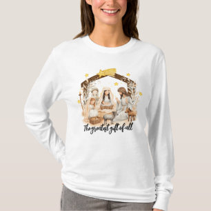 Bestes Geschenk Jesus Weihnachtskrippe T - Shirt