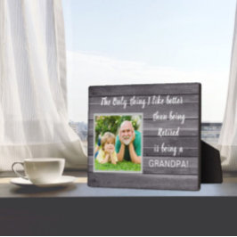 Bestes Geschenk! Remüde Papa Foto Plaque Fotoplatte