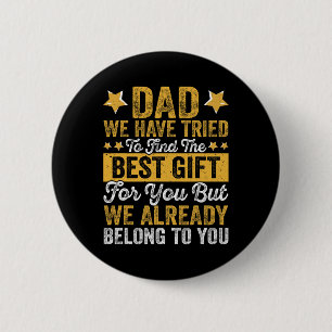 Bestes Geschenk von Kindern für Vatertag Weihnacht Button