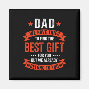 Bestes Geschenk von Kindern für Vatertag Weihnacht Magnet