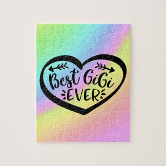 Bestes Gigi-Ever-Herz-Geschenk Puzzle
