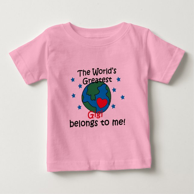 Bestes Gigi gehört mir Baby T-shirt (Vorderseite)