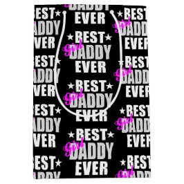 Bestes Girl Daddy je Pattern Mittlere Geschenktüte