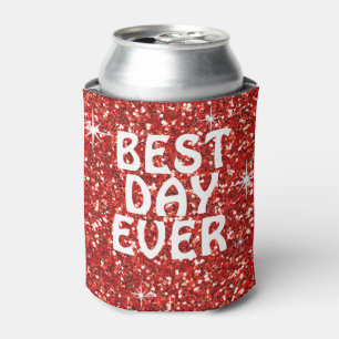 BESTES Glitterrot des TAG ÜBERHAUPT Dosenkühler