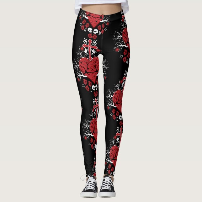 Bestes gotisches Geschenkzubehör Leggings (Vorderseite)