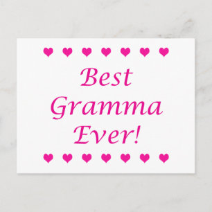 Bestes Gramma je Postkarte