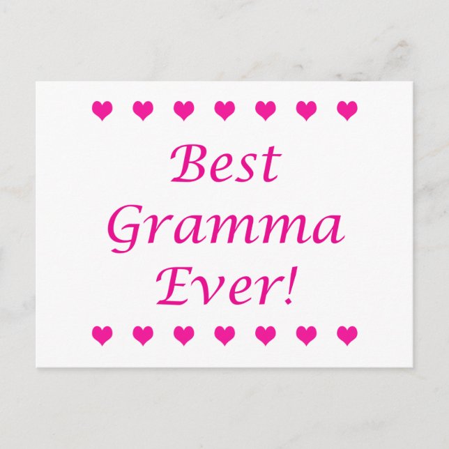 Bestes Gramma je Postkarte (Vorderseite)
