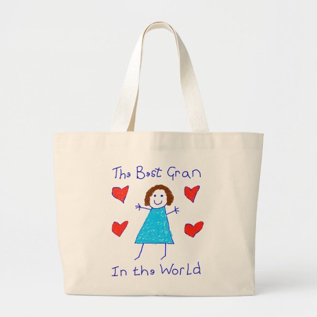 Bestes Gran in der Welt Jumbo Stoffbeutel (Vorne)