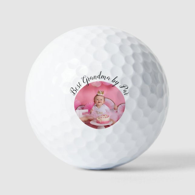 Bestes Grandma im Par Foto Custom Value Golf Ball (Vorderseite)