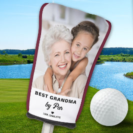 Bestes GRANDMA von PAR Grandeltern Gefallen Foto Golf Headcover