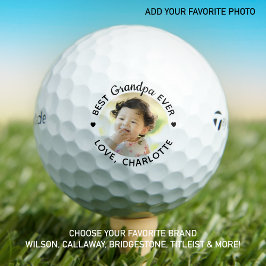 Bestes GRANDPA je - Golf Lover Personalisiertes Fo Golfball