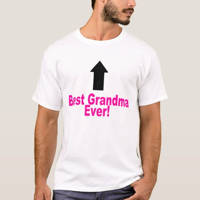 Bestes Großmutter-überhaupt Rosa T-Shirt (Vorderseite)
