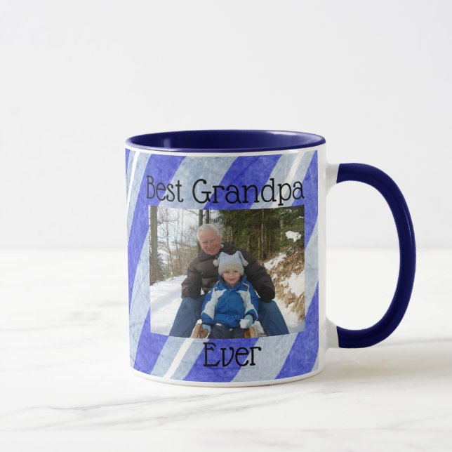 Bestes Großvater-überhaupt Foto-personalisierte Tasse (Rechts)