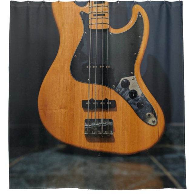 Bestes Guitarist-Geschenk Duschvorhang (Vorderseite)