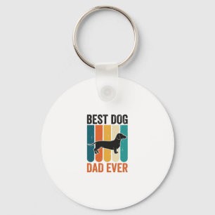 Bestes Hund Papa Aller Vintage Dachshund Shirt Des Schlüsselanhänger