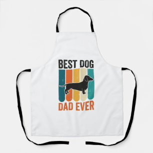 Bestes Hund Papa Aller Vintage Dachshund Shirt Des Schürze