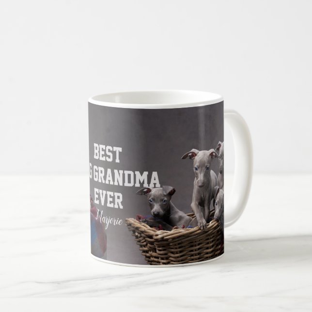 Bestes Hundegrima je benutzerdefiniertes Foto Kaffeetasse (VorderseiteRechts)
