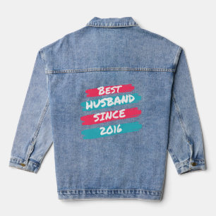 Bestes Husband seit 8. Hochzeitstag 2016 Jeansjacke