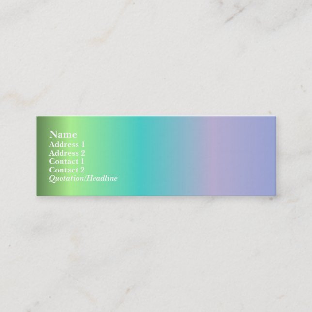 Bestes in der Show-Visitenkarte Mini Visitenkarte (Vorderseite)