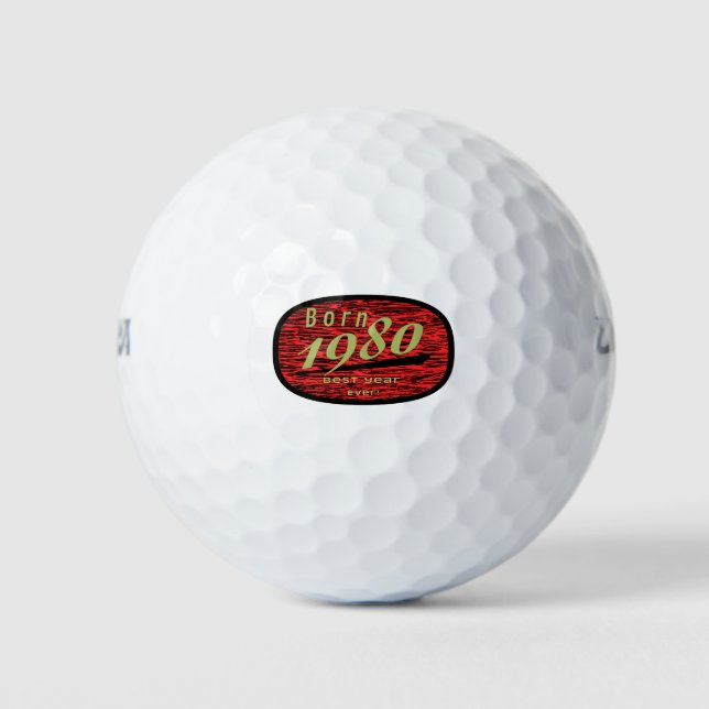 Bestes Jahr 1980 Golfball (Vorderseite)