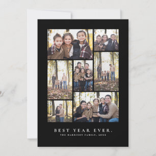 Bestes Jahr für Foto Collage Neujahr Feiertagskarte