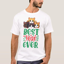 Bestes Jahr für Katzen T-Shirt