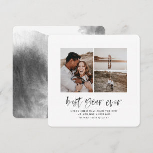 Bestes Jahr je Aquarell Foto Collage Weihnachten