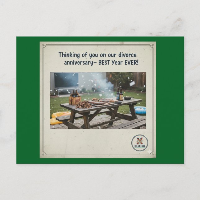 Bestes Jahr (m) Feiertagspostkarte (Vorderseite)