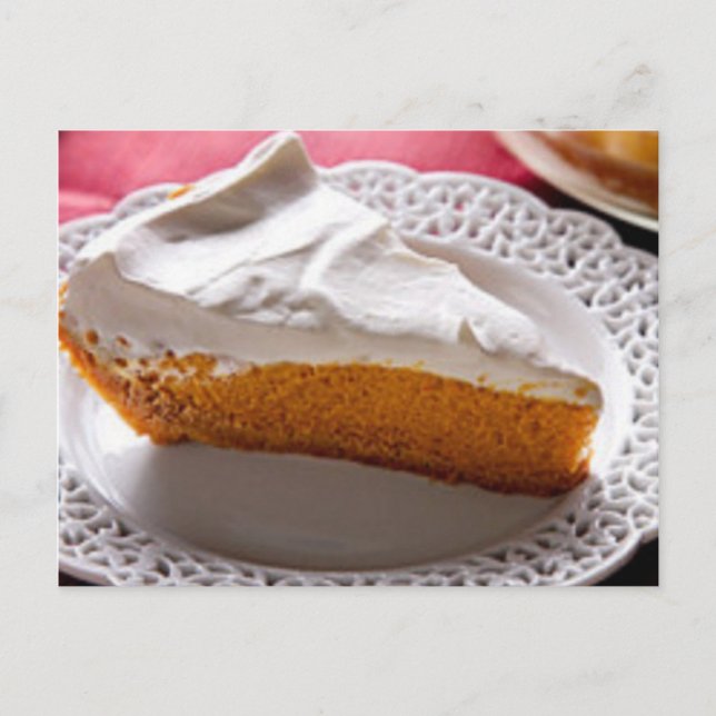 Bestes jemals Pumpkin Chiffon Pie Rezept Postkarte (Vorderseite)