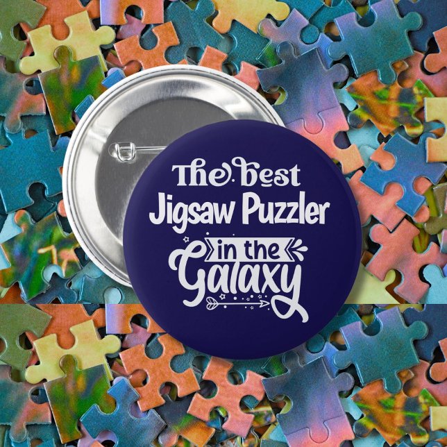 Bestes Jigsaw Puzzler Jigsaws Fan Puzzle Geschenk Button (Von Creator hochgeladen)