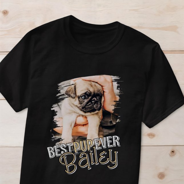 Bestes Jungtier je Modernes Cooles Grunge Hund Fot T-Shirt (Von Creator hochgeladen)