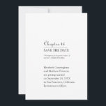 Bestes Kapitel unseres Lebens | Hochzeit Save The Date<br><div class="desc">Design ist ein Kapitel-Format eines Buches. Dieses Design ist einfach,  elegant und minimalistisch.</div>