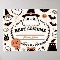 Bestes Kostümzertifikat - Niedliches Ghost-Thema P