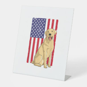 Bestes Labrador für Männer Gelbe Labrador Hunde ab Sockelschild