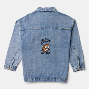 Bestes Leben mit Akita Jeansjacke
