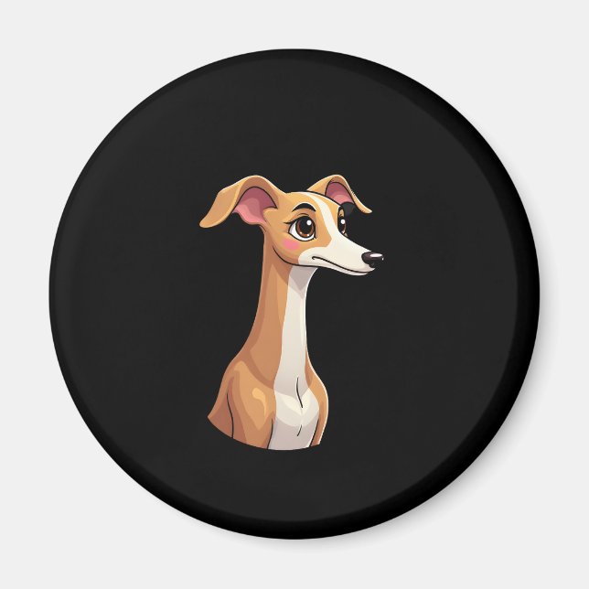 Bestes Leben mit Arabian Greyhound Long Sleeve T-S Magnet (Vorne)