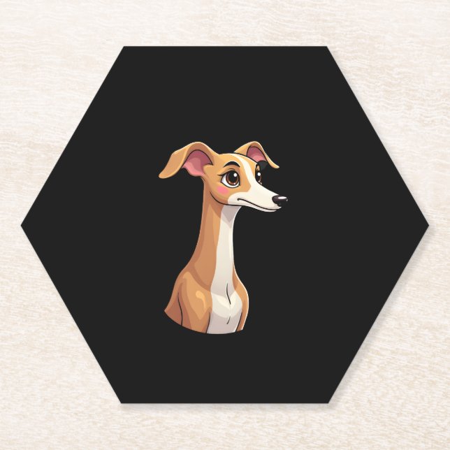 Bestes Leben mit Arabian Greyhound Long Sleeve T-S Untersetzer (Vorderseite)