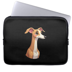 Bestes Leben mit Arabischem Windhund Langarm T-Shi Laptopschutzhülle