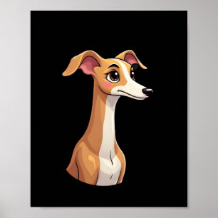 Bestes Leben mit Arabischem Windhund Langarm T-Shi Poster