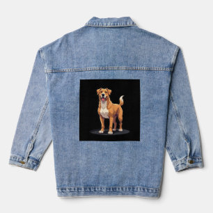 Bestes Leben mit Dogo Canario Langarm-T-Shirt Jeansjacke