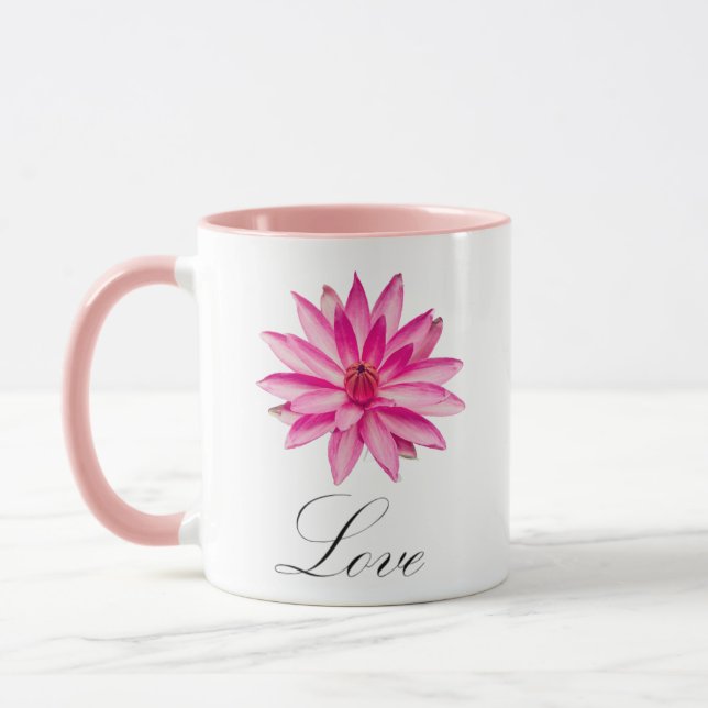 Bestes Lotus-Liebe-Tasse Tasse (Links)