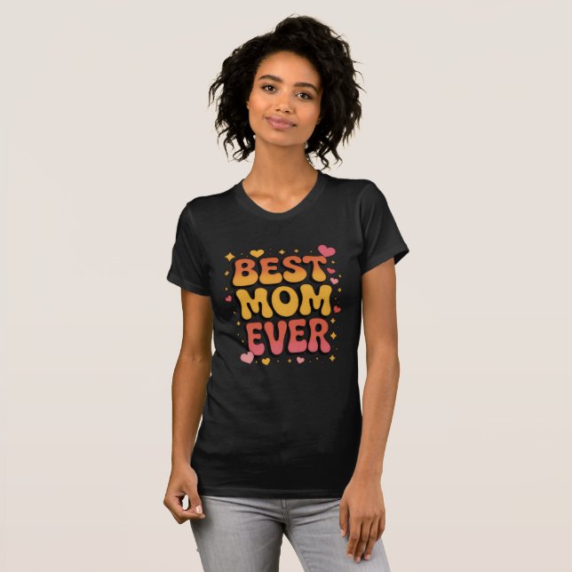 Bestes Mama Aller Zeiten Boho Blumen T-Shirt (Vorne ganz)