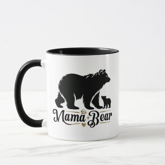 Bestes Mama-Bärengeschenk für Mütter Tasse (Links)