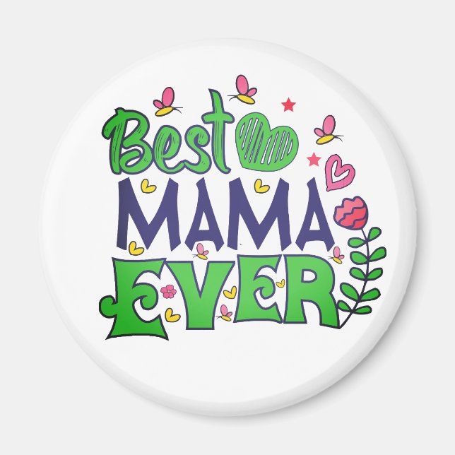 Bestes Mama jemals Magnet (Vorne)