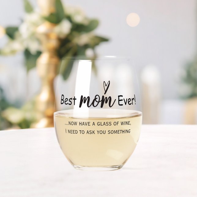 Bestes Mama-Skript Weinglas Ohne Stiel (Insitu (Hochzeit))